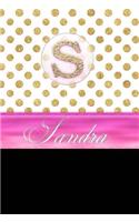 Sandra: Personalized Lined Journal Diary Notebook 150 Pages, 6" X 9" (15.24 X 22.86 CM), Durable Soft Cover
