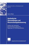 Ausländische Umwandlungen Und Hinzurechnungsbesteuerung