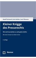 Kleiner Knigge Des Presserechts