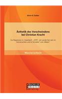 Ästhetik des Verschwindens bei Christian Kracht