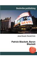 Patrick Blackett, Baron Blackett