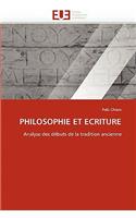 Philosophie Et Ecriture