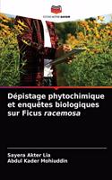 Dépistage phytochimique et enquêtes biologiques sur Ficus racemosa