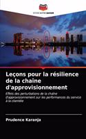 Leçons pour la résilience de la chaîne d'approvisionnement