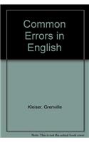 Common Errors in English