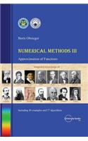 Numerical Methods III - Approximation of Functions