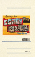 Vintage Lined Notebook Greetings from Coney Island, New York