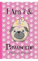 Pugicorn Journal I Am 7 & Pawesome