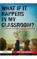 What if it happens in my classroom?