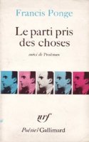 Parti Pris des Choses (French Poets S.)