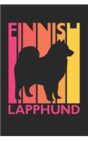 Vintage Finnish Lapphund Notebook - Gift for Finnish Lapphund Lovers - Finnish Lapphund Journal