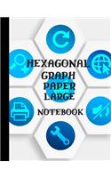 Hexagonal Graph Paper Large Notebook