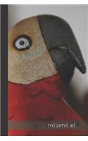 red parrot art