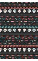 Day Of The Dead Pattern Sugar Skull Santa Muerte 13: Blank Lined Journal for Day Of The Dead Lovers