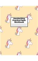 Handwriting Practice Paper Workbook
