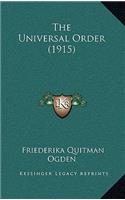 The Universal Order (1915)