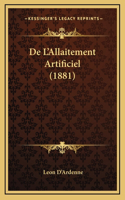 De L'Allaitement Artificiel (1881)