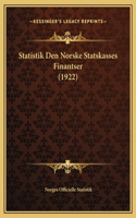 Statistik Den Norske Statskasses Finantser (1922)