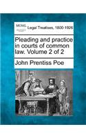 Pleading and practice in courts of common law. Volume 2 of 2: (English)