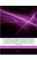 Articles on Types of Words, Including: Longest Word in English, Onomatopoeia, Backronym, Recursive Acronym, Patronymic, Synonym, Opposite (Semantics),