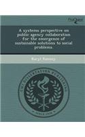 A Systems Perspective on Public Agency Collaboration for the Emergence of Sustainable Solutions to Social Problems