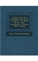 Poems, from the Portuguese of Luis de Camoens, with Notes &C. by Visct. Strangford