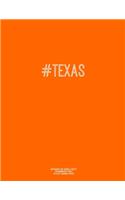 Notebook for Cornell Notes, 120 Numbered Pages, #TEXAS, Orange Cover: For Taking Cornell Notes, Personal Index, 8.5"x11", Hashtag Series, Genius Edition