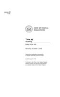 Code of Federal Regulations, Title 46 Shipping 156-165, Revised as of October 1, 2016