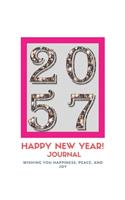 New Year 2057 Gift: Lined Notebook / Journal Gift, 120 Pages, 6x9, Soft Cover, Matte Finish