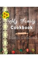 My Family Cookbook Recipe Notebook