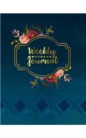 Weekly Journal: 8.5 x 11 Daily Planner Organizer Notebook For All Your Home, School And Business Schedule Needs