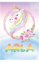 Arla: Want To Give Arla A Unique Memory & Emotional Moment? Show Arla You Care With This Personal Custom Named Gift With Arla's Very Own Unicorn Custom Na