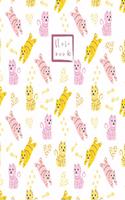 Notebook: Cute kitten Notebook for Girls and Lined pages, Extra large (8.5 x 11) inches, 110 pages, White paper (Notebook and journal)(1 Cute Kitten Notebook)