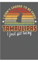 I Didn't Choose to Be From Tamaulipas I Just Got Lucky: Show your pride for Mexico with this Wonderful Gift Blank Paged Journal Notebook