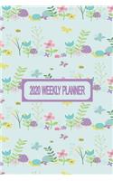 2020 Weekly Planner: Weekly Dated Diary Planner For Women and Girls Pretty Garden Themed Cover