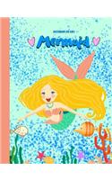 Mermaid Sketchbook For Kids: Large Unruled Blank Paper to Practice How To Draw, Sketch journal cute gift for school, art class, students and teachers, Drawing notebook