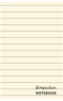 Composition Notebook: 5.5x8.5 inch 100 page college ruled Journal with lovely glossy cover. Perfect for Back to School.