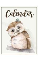 2019-2020 Calendar: Two Years January 2019 to December 2020 Daily Weekly Monthly Calendar Planner with to Do List Happy Owl Cover