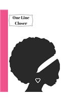 One Line Closer: School Writing Journal Composition Notebook