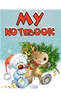 My Notebook: 365 Lined Pages, Large Size Book 8 1/2" x 11"