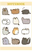 Notebook: Unlined Notebook - Large (6 x 9 inches) - 110 Pages - Cat cute