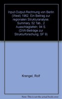 Input-Output-Rechnung Von Berlin (West) 1962