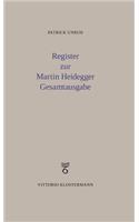 Register Zur Martin Heidegger Gesamtausgabe