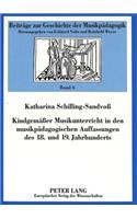 Kindgemaeßer Musikunterricht in Den Musikpaedagogischen Auffassungen Des 18. Und 19. Jahrhunderts