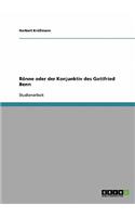 Rönne oder der Konjunktiv des Gottfried Benn