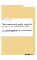 Marketingstrategien in sozialen Netzwerken am Beispiel der Marke Mercedes-Benz: Über Unternehmenskommunikation und Unternehmenspräsenz in verschiedenen Social-Media-Kanälen