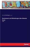 Recensionen und Mittheilungen über bildende Kunst