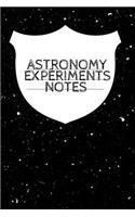 Astronomy Experiments Notes