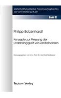 Konzepte zur Messung der Unabhängigkeit von Zentralbanken