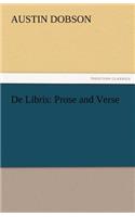 de Libris: Prose and Verse(English)